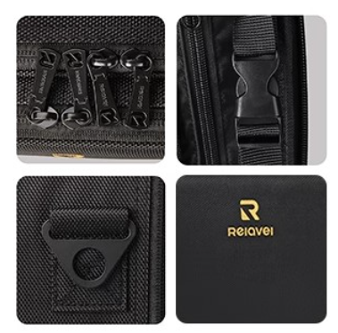 MALETIN DE MAQUILLAJE ORGANIZADOR RELAVEL M NYLON NEGRO