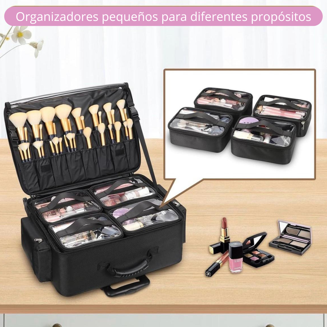 Maleta de Maquillaje profesional XL Zinerva Beauty nylon